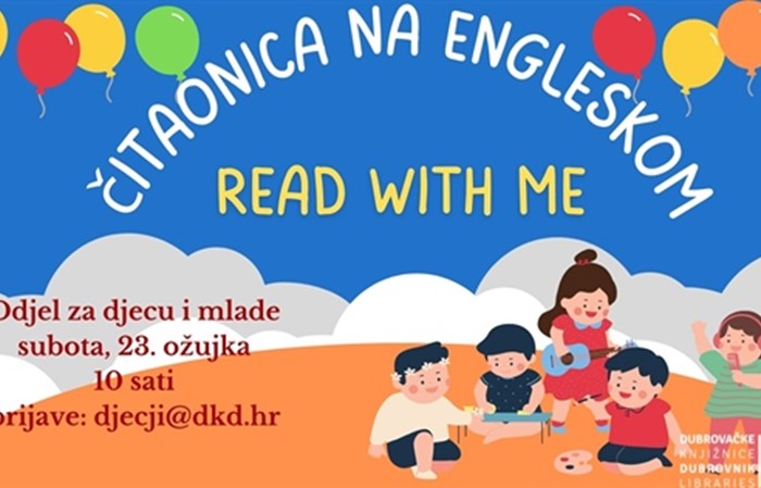 DJEČJI ODJEL Čitaonica na engleskom jeziku "Read with me"