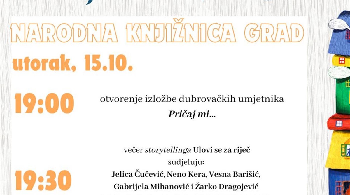 Izložba dubrovačkih umjetnika i "storytelling" večer naših sugrađana