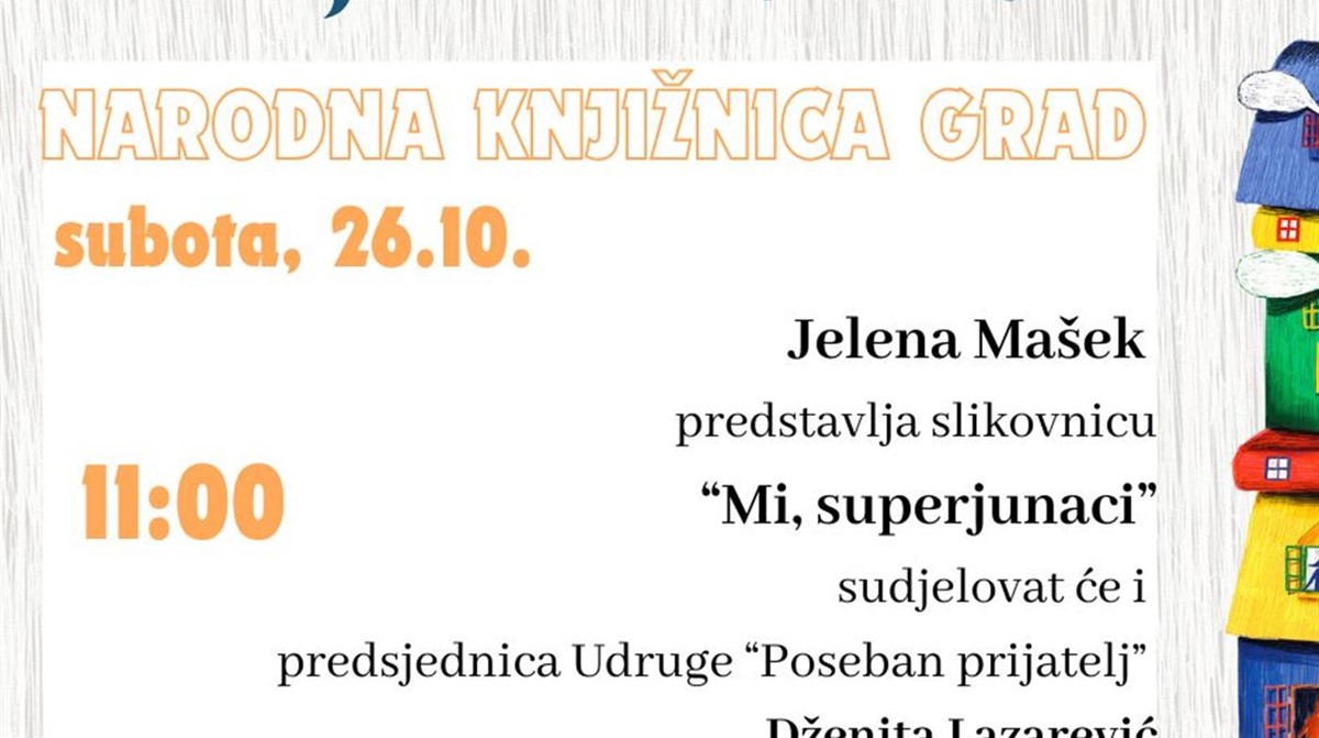 Jelena Mašek predstavlja slikovnicu “Mi, superjunaci”